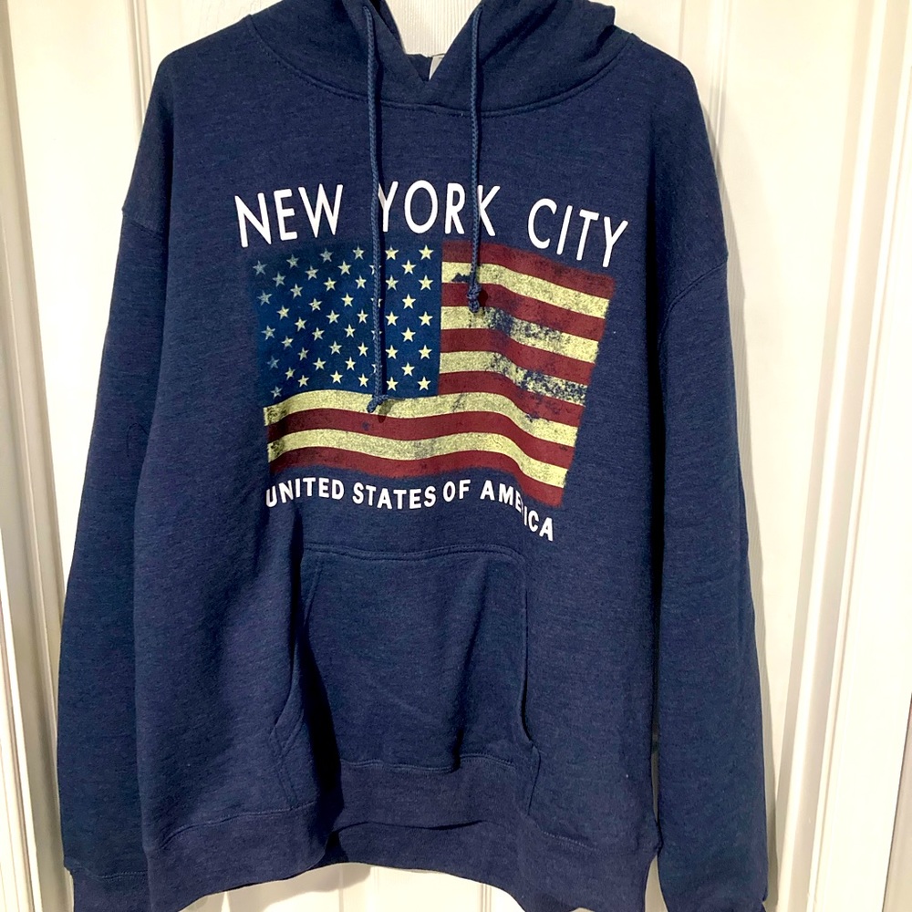 Blue New York City Men’s Hoodie XL